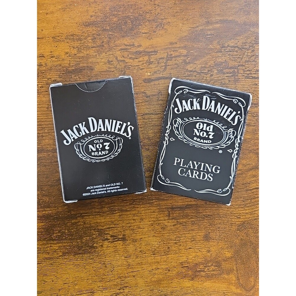 Vintage Playing Cards Full Deck Jack Daniels Lot of 2 Excellent Used Condition